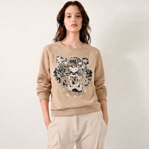 Kenzo Embroidered Tiger French Terry Sweatshirt Jumper